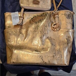 Michael Kors Shimmering Gold Tote